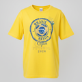 Camisa Brasil Feminina tipo Camisão Amarela Copa 2026 Futebol — Metalizado Oversized