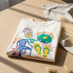 Camisa Brasil Feminina tipo Camisão Branca Estilo BR Brasileiragem — Oversized